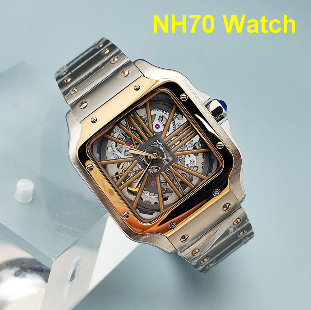 Cartier Watch Santos - NH70 izle erkek saati otomatik mekanik