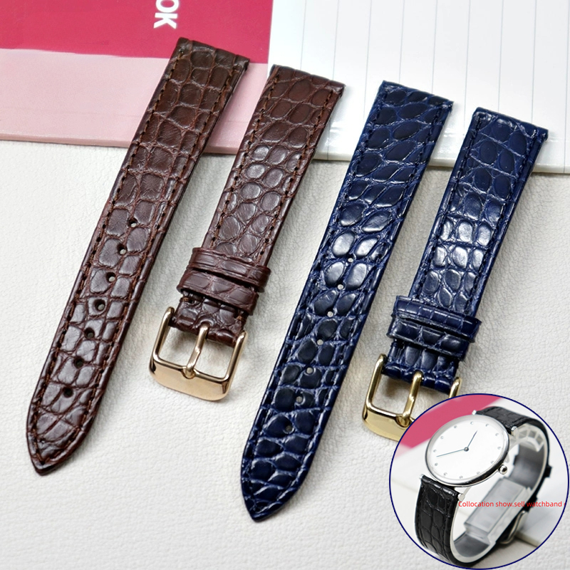 Cartier Watch Santos - Ince timsah Hakiki deri kayış Longines