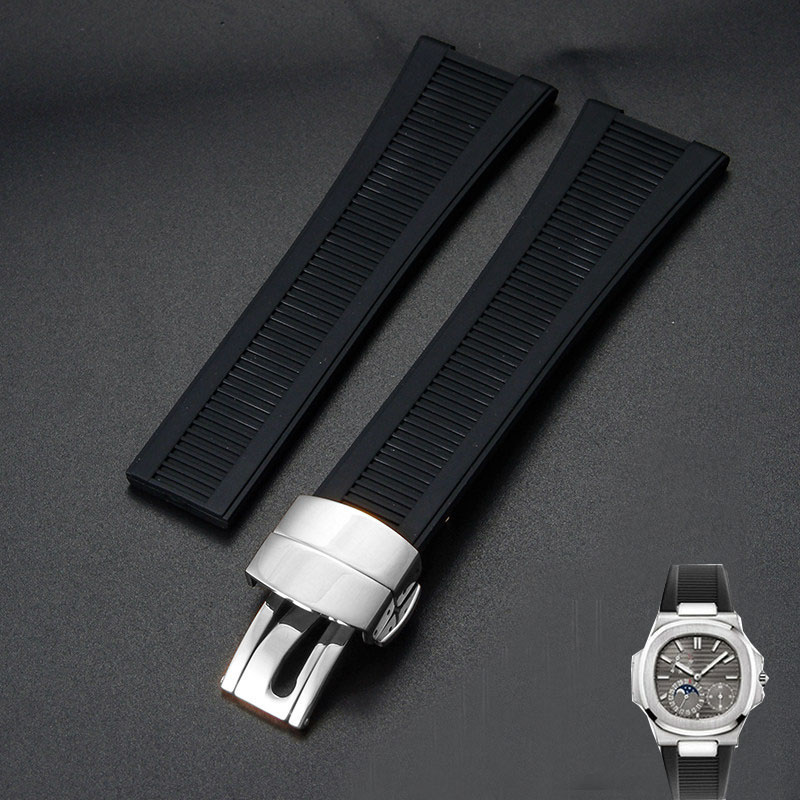 Patek Philippe Watch Nautilus - Silikon saat kayışı Patek Philippe Nautilus