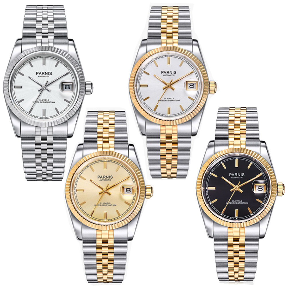 Parnis 36mm Erkek Otomatik Saa - Rolex Watch Datejust incelemesi ve fiyatı