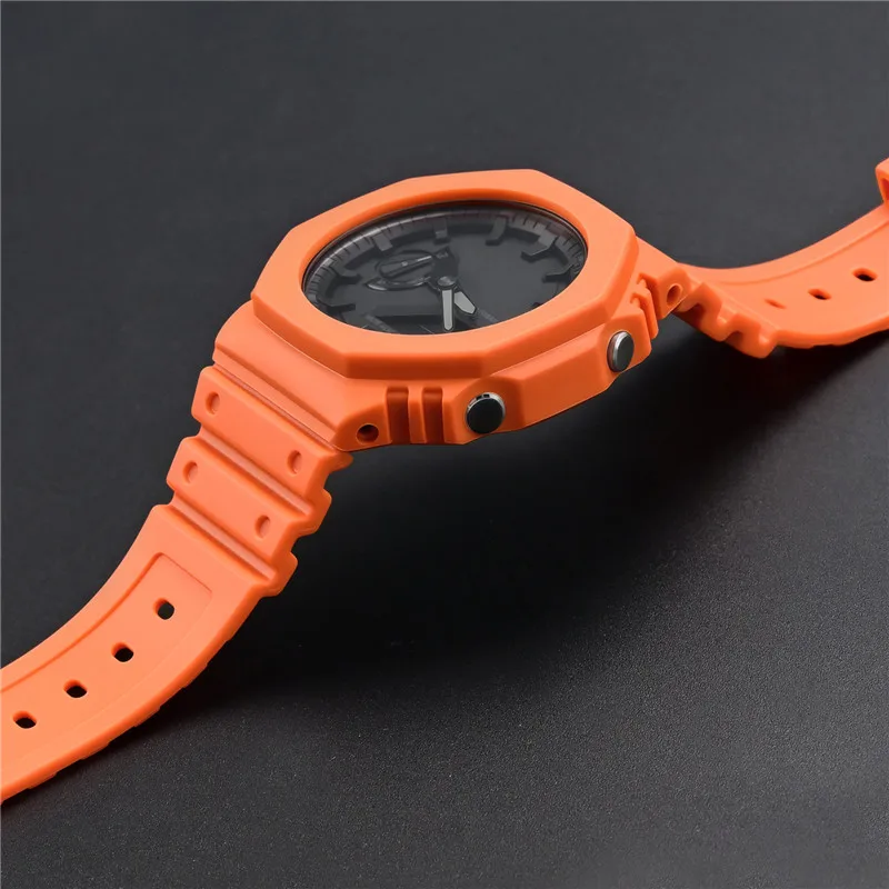 Kauçuk saat kayışı kılıf çerçe - Casio Watch G-Shock Ga-2100 incelemesi ve fiyatı