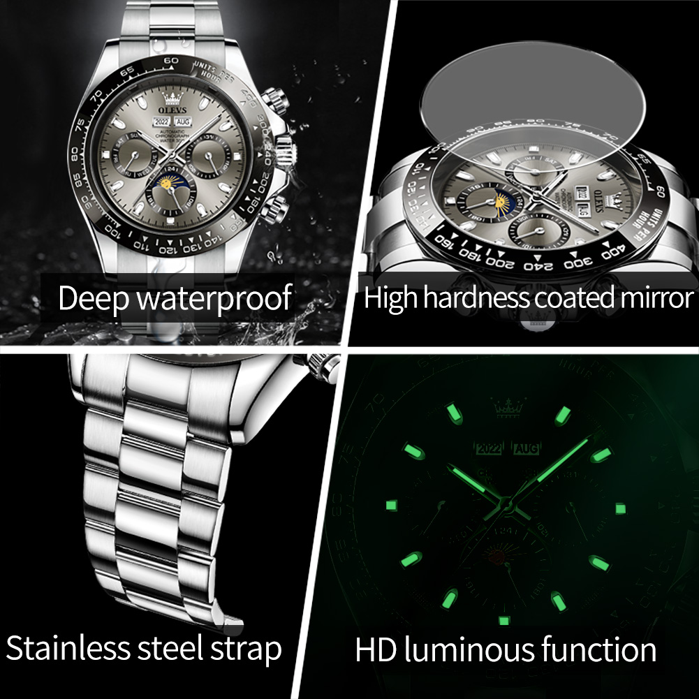 OLEVS 6654 Lüks Erkek Saat Chr - Seiko Watch 5 Sports incelemesi ve fiyatı
