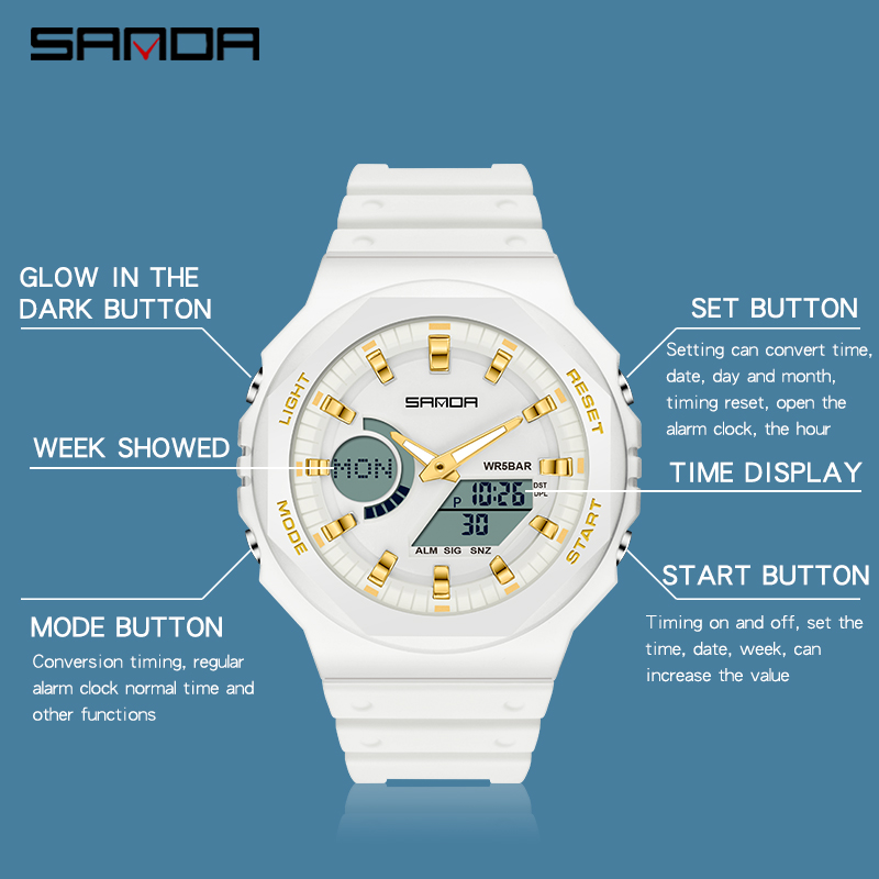 SANDA En Lüks erkek kuvars saa - Seiko Watch 5 Sports incelemesi ve fiyatı