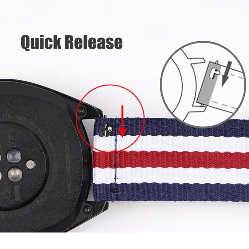 20mm 22mm Dokuma Naylon Kayış  - Canvas Strap Watch incelemesi ve fiyatı