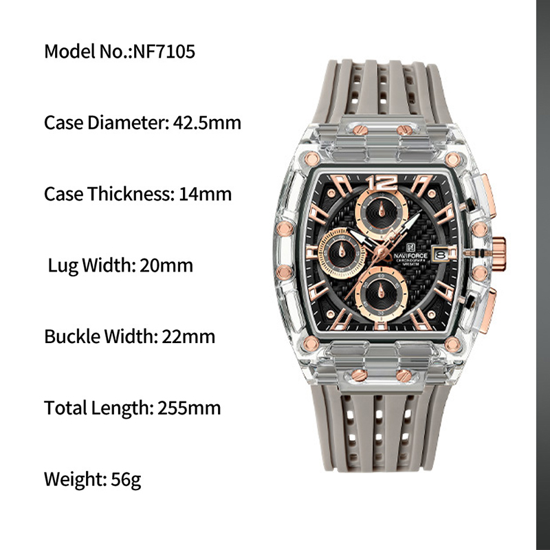 Yeni NAVIFORCE erkek Kuvars Ço - Rolex Watch Datejust incelemesi ve fiyatı