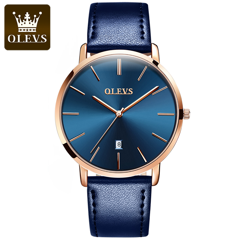 Orijinal OLEVS Quartz saat Erk - Leather Watch Band Men incelemesi ve fiyatı